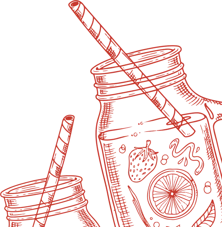 Ilustración de jarras de limonada